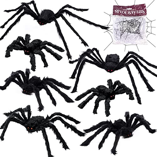 Araña Gigante Decoración De Halloween, 7 Unidades, Ar...