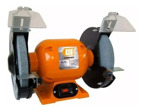 Imagen 1 de 10 de Amoladora De Banco Con Piedras Esmeril 375w Lusqtoff Ab-375