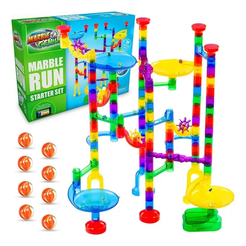 Juego De Canicas Marble Genius - 130 Piezas Para Niños