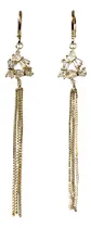 Comprar Aros Enjoyas Jewels Juveniles Plata Oro Cuarzo Blanco