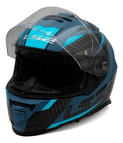 Casco Cerrado Storm 2 Racer Azul Ls2 Original Ff800 Ff 800
