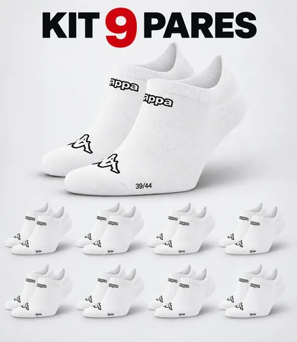 Meias Kappa Kit 9 Pares Sapatilha Soquete Invisível Original - R$ 53,34