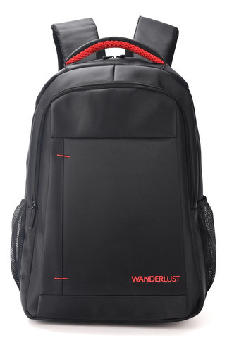 Mochila Wanderlust Urban Red Hombre Negra Portanotebbok Color Negro