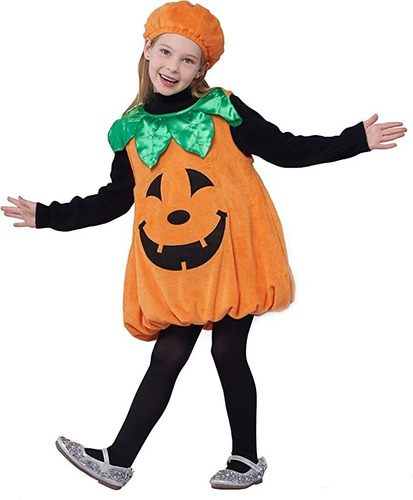 Disfraz De Calabaza Para Niñas - Halloween