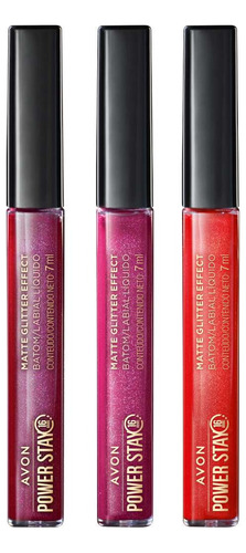 Labial Power Stay Avon Matte Glitter