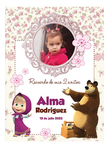 Kit Imprimible Fototarjetas Imán Souvenir Recuerdo Bautismo