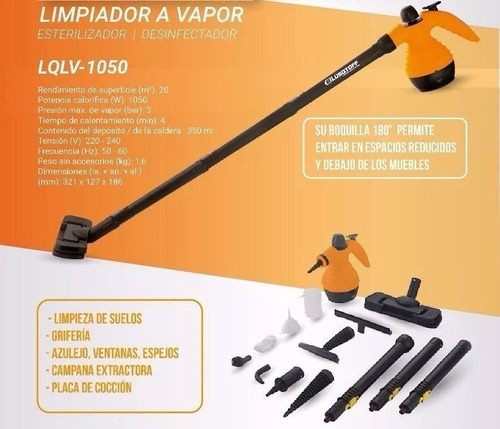 Imagen 4 de 10 de Limpiador A Vapor Lqlv-1050 Lusqtoff