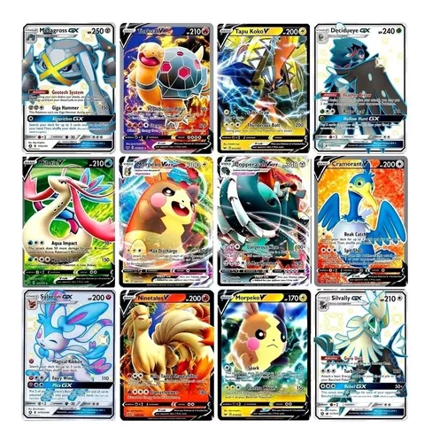 Kit Cartas Raras 6 Cartas Pokemon Charizard Vmax V Gx