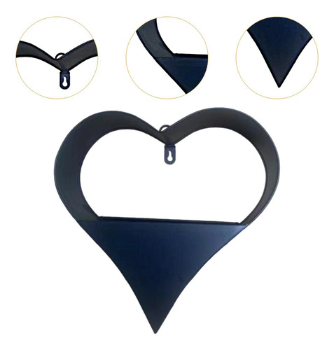 Maceta De Metal Con Forma De Corazón, Estilo Rústico, Para