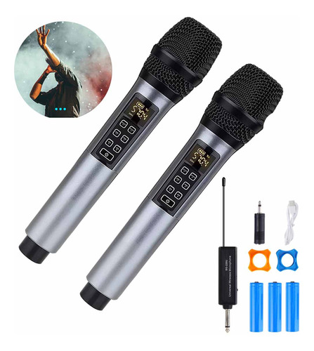 Universal Micrófono Inalámbrico Profesional Karaoke Kit 2pcs