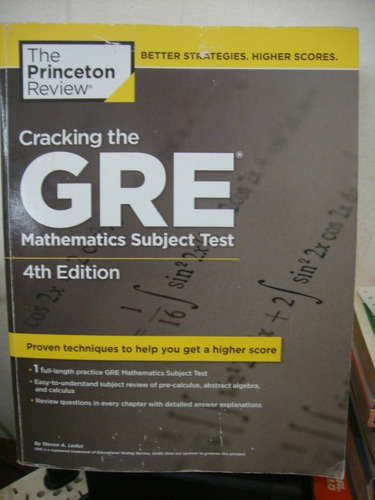 Cracking The Gre - Mathematics Subject Test - 4 Edition