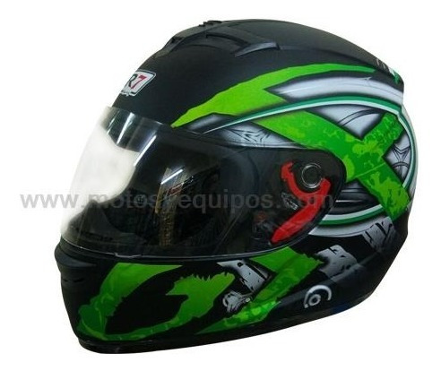 Casco Cerrado Md-803 Ngo Mate Verde Super Outlet