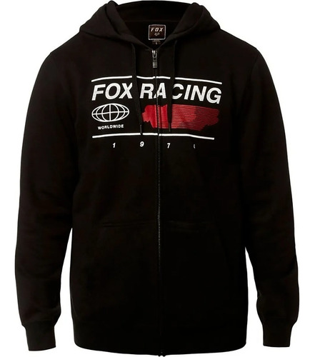 Imagen 1 de 4 de Buzo Campera Fox Global Zip Fleece