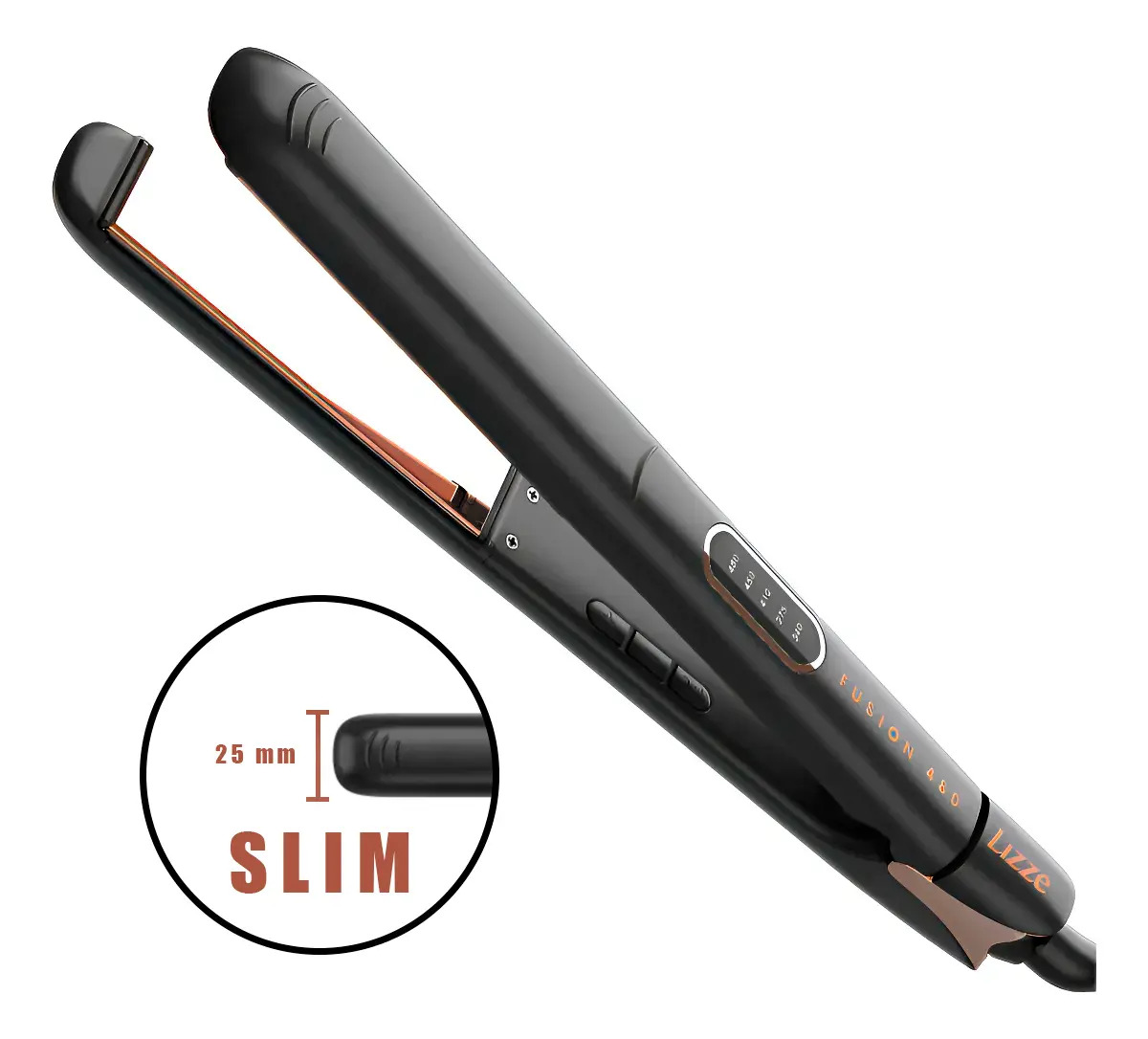 Prancha Lizze Fusion Slim 480 Preto