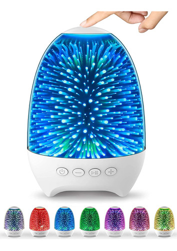 Aiscool Night Light Bluetooth Altavoz Mesita De Noche Lampar