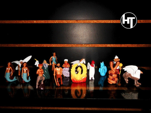 Imagen 9 de 9 de Criaturas Mitologicas, 16 Mini Figuras, De Plastico, 2 Pulga