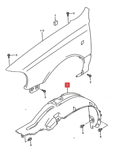 Buche Delt. Izq.  Suzuki Alto 800 2002-13