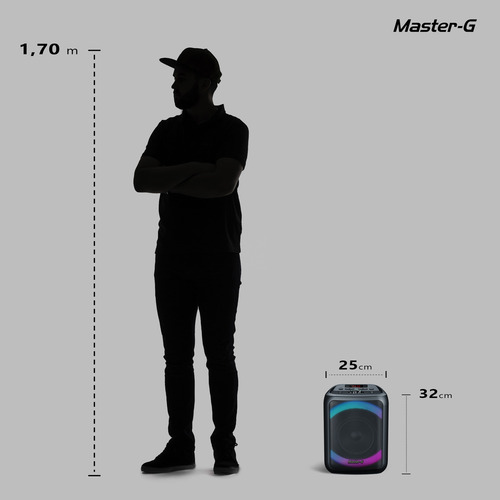Parlante Karaoke Bluetooth Cypher 6,5 Con Micrófono Master-g