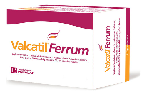 Valcatil® Ferrum Capsulas Blandas X 60 Unidades