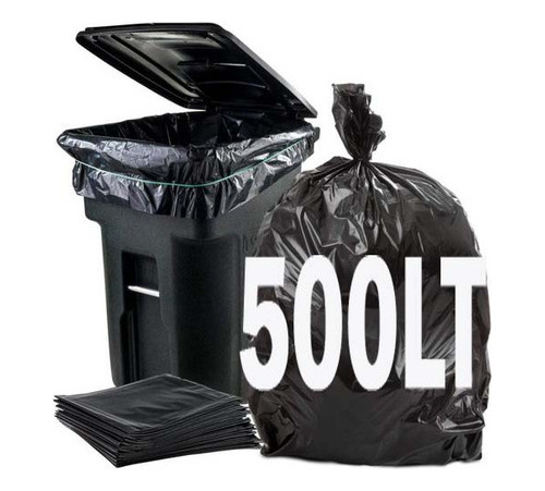 Saco De Lixo Preto 500 Litros  C/100 Reforçado