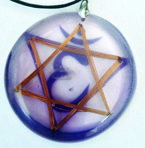 Dije Orgonita Activador 6° Chakra Ajna 5.5 Cms Metayantra