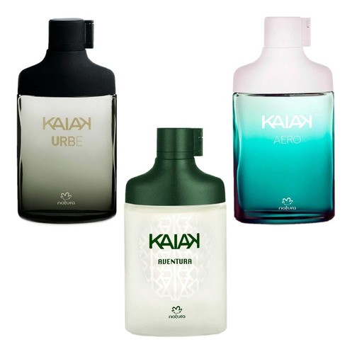 Kit Kaiak Aventura Masculino + Aero Masculino + Urbe Natura