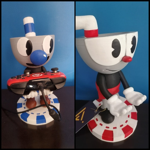 Soporte Para Control Xbox Play O Celular Cuphead Y Mugman