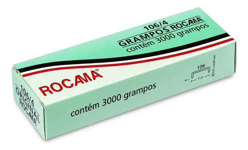 Rocama - Caixa Com 3000 Grampos 106/4