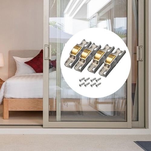 Polia De Faixa 4pcs, Rolo De Porta Deslizante, Hardware De
