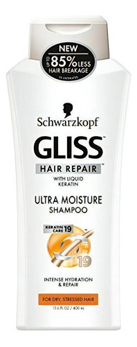 Champú Reparador Schwarzkopf Gliss Hair Ultra Humedad De