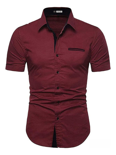 Camisa Juan Manga Corta Bitono Para Hombre