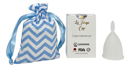 Copa Menstrual Certificada Lf2 Silicona Grado Medico Color Blanco Talla Grande