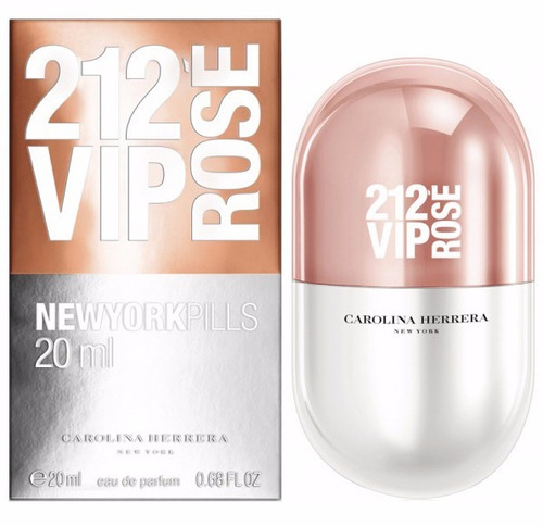 212 Vip Rosé Perfume New York en pastillas, 20 ml, etiqueta Adipec