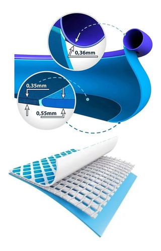 Imagen 6 de 9 de Pileta Redonda Inflable Exterior Grande 457x91cm Color Azul