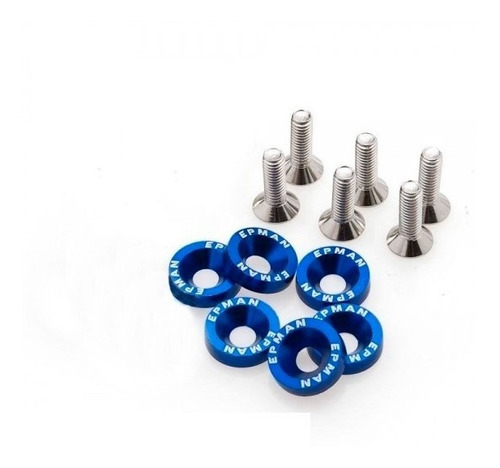 Kit Arruela Billet Universal Com Parafuso M8 Epman - 3 Kits