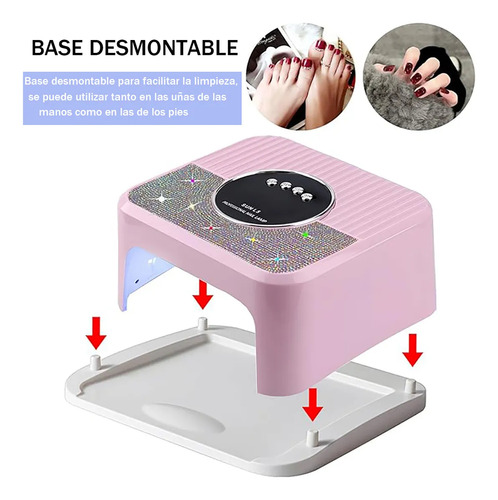 Lámpara De Uñas Uv Led Profesional 268w Secadora De Uñas
