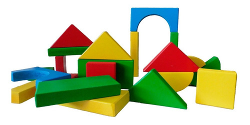 Imagen 5 de 5 de 60 Bloques De Madera Didacticos - Juegos De Construccion