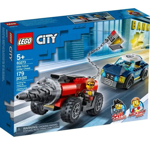 Imagem 1 de 2 de Lego City Polícia De Elite Perseguição De Carro Perfurador