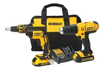 Comprar Atornillador Dewalt 20v Xr Drywall + Taladro Perc 20v 2bat