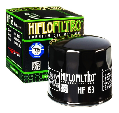 Filtro Oleo Hiflo Hf153 Ducati Hypermotard 796 1100 Evo Sp