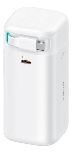 Power Bank 18000mah 45w Cable Retráctil Tipo-c Usams Blanco