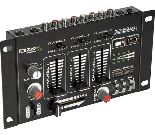 Dj21usb-mkii - Ibiza - Mezclador De 4 Canales/7 Canales