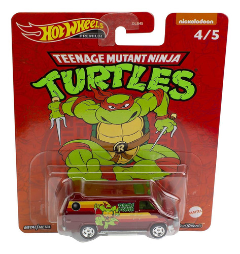 Hot Wheels Premium Tmnt Custom Gmc Panel Van 4/5