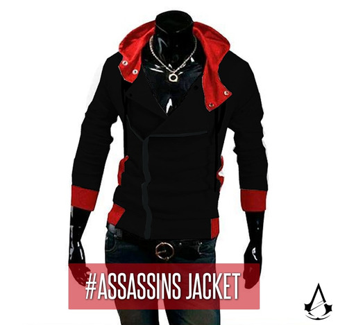Assassin's Creed Assassin's Jacket Negro Y Rojo Gaming Vg