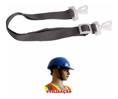 Jugular Textil Tecido Para Capacete Segurança Libus Kit 30ud