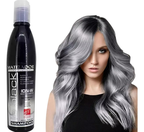 Shampoo Matizador Negro D Conde Platinados Canas 250ml