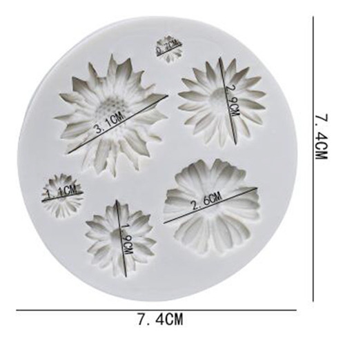 Girasol Silicona Cookie Buiscuit Hornear Mold Decoracion