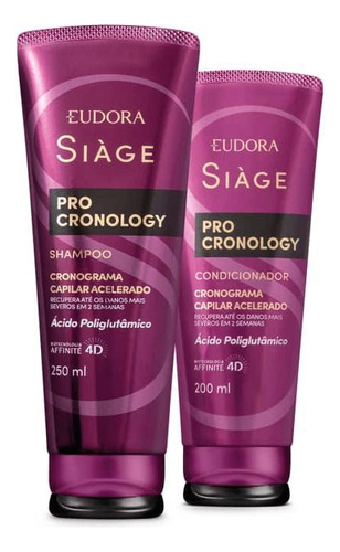 Siàge Pro Cronology: Shampoo 250ml + Condicionador 200ml