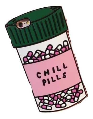 Funda Chill Pills Para iPhone Galaxy Dama Hombre Mujer Relax