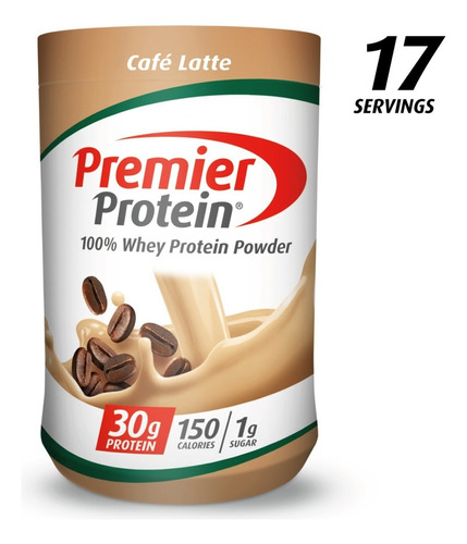 Premier Protein Café Latte Polvo 17 Porciones 680g